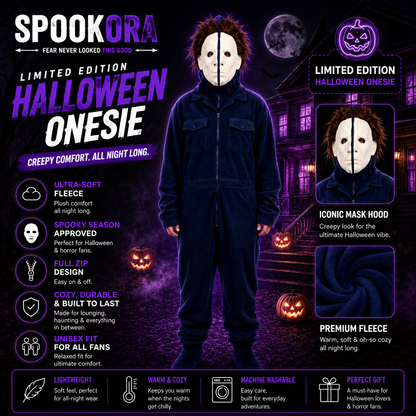 Spookora™ Premium Horror Halloween Onesie Collection – Ultra-Soft Unisex Scary Costumes
