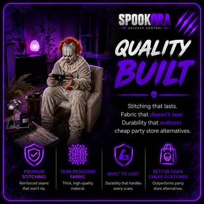 Spookora™ Premium Horror Halloween Onesie Collection – Ultra-Soft Unisex Scary Costumes