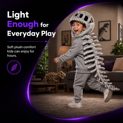 Spookora™ 3D Dinosaur Skeleton Costume -Fun Dino Costume for Kids