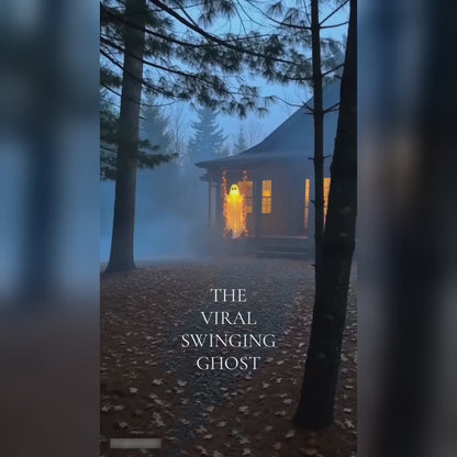 Spookora™ Light-Up Swinging Ghost Halloween Decoration with Remote Control